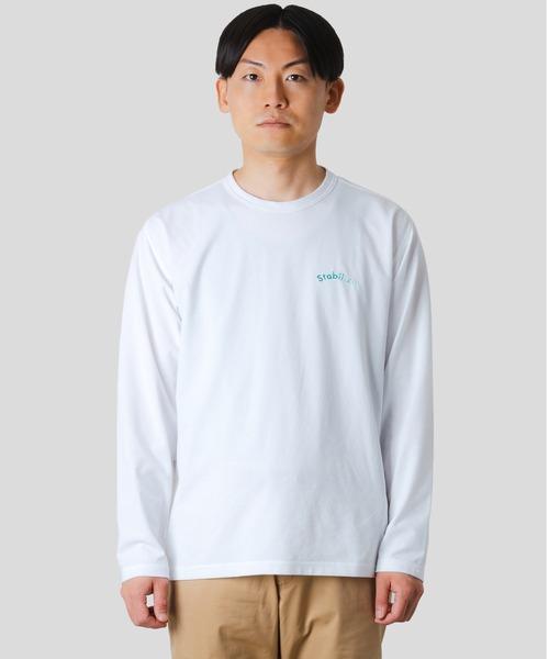 narifuri（ナリフリ）の「アクティブメッシュバックポケットロングTシャツ（Tシャツ/カットソー・メンズ・ブラック/カーキ/グレイッシュブルー/ホワイト・X-LARGE/LARGE/MEDIUM/SMALL）」の11枚目の写真