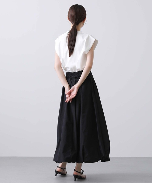 Liyoca（リヨカ）の「Ｃペタルクルーカットソー（Tシャツ/カットソー・レディース・オフホワイト/ブラック・FREE）」の5枚目の写真