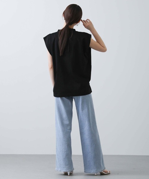 Liyoca（リヨカ）の「Ｃペタルクルーカットソー（Tシャツ/カットソー・レディース・オフホワイト/ブラック・FREE）」の13枚目の写真