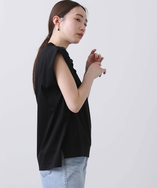 Liyoca（リヨカ）の「Ｃペタルクルーカットソー（Tシャツ/カットソー・レディース・オフホワイト/ブラック・FREE）」の16枚目の写真