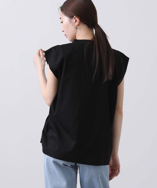 Liyoca（リヨカ）の「Ｃペタルクルーカットソー（Tシャツ/カットソー・レディース・オフホワイト/ブラック・FREE）」の17枚目の写真