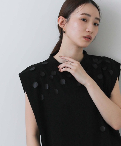 Liyoca（リヨカ）の「Ｃペタルクルーカットソー（Tシャツ/カットソー・レディース・オフホワイト/ブラック・FREE）」の19枚目の写真