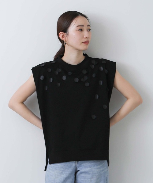 Liyoca（リヨカ）の「Ｃペタルクルーカットソー（Tシャツ/カットソー・レディース・オフホワイト/ブラック・FREE）」の20枚目の写真