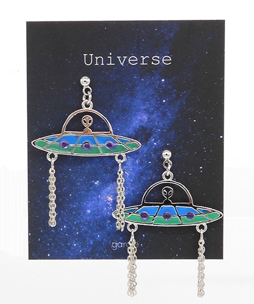 gargle（ガーグル）の「gargle ガーグル:宇宙シリーズ　飛んできたUFO　ピアス（ピアス（両耳用）・レディース・ゴールド/シルバー・FREE）」の10枚目の写真