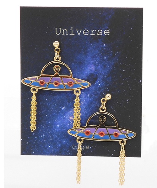 gargle（ガーグル）の「gargle ガーグル:宇宙シリーズ　飛んできたUFO　ピアス（ピアス（両耳用）・レディース・ゴールド/シルバー・FREE）」の8枚目の写真