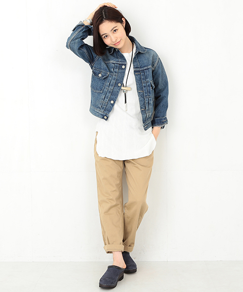 BEAMS BOY（ビームスボーイ）の「Healthknit / ラグラン ロング サーマル（Tシャツ/カットソー・レディース・グレー/ネイビー/ホワイト・ONE SIZE）」の7枚目の写真