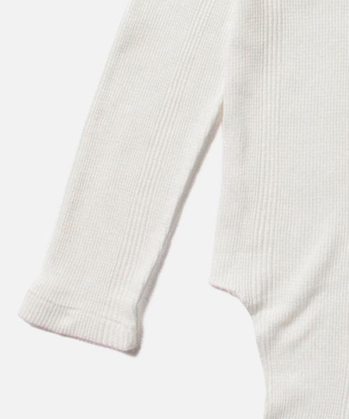 BEAMS BOY（ビームスボーイ）の「Healthknit / ラグラン ロング サーマル（Tシャツ/カットソー・レディース・グレー/ネイビー/ホワイト・ONE SIZE）」の20枚目の写真