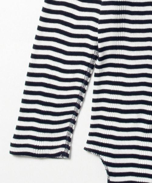 BEAMS BOY（ビームスボーイ）の「Healthknit / ラグラン ロング サーマル（Tシャツ/カットソー・レディース・グレー/ネイビー/ホワイト・ONE SIZE）」の16枚目の写真