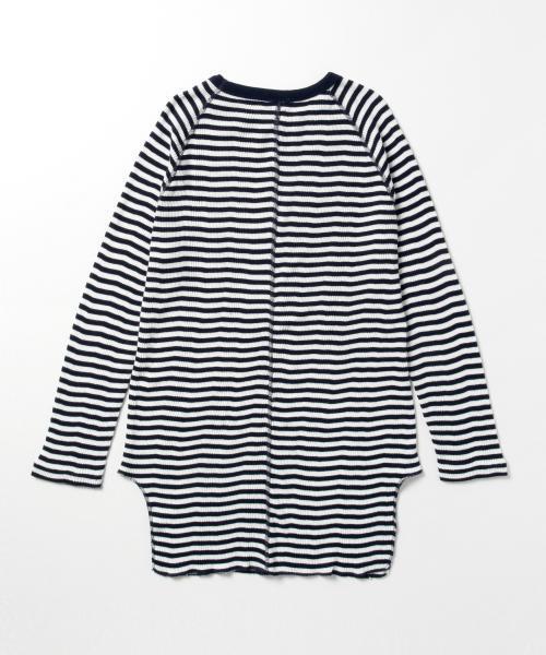 BEAMS BOY（ビームスボーイ）の「Healthknit / ラグラン ロング サーマル（Tシャツ/カットソー・レディース・グレー/ネイビー/ホワイト・ONE SIZE）」の10枚目の写真