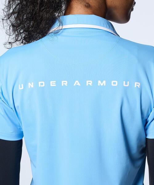 UNDER ARMOUR(アンダーアーマー)の「UAアイソチル ショートスリーブ ポロ(ゴルフ/レディース)(ポロシャツ・レディース・ブルー系・XL/L/M/S)」の5枚目の写真