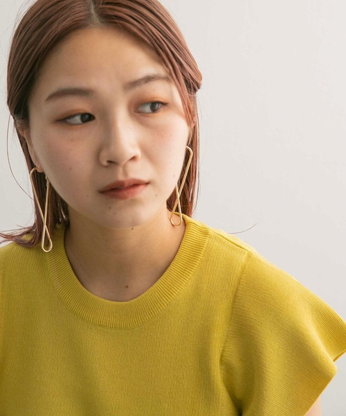 KBF（ケイビーエフ）の「クロスバーピアス（ピアス（両耳用）・レディース・ゴールド/シルバー・ONE）」の7枚目の写真