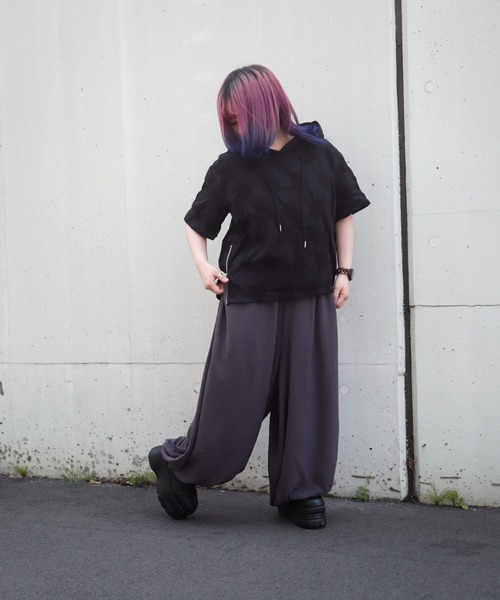 rovtski(ロフトスキー)の「ポリアラジンパンツ(その他パンツ・レディース・グレー/ブラック・FREE)」の22枚目の写真