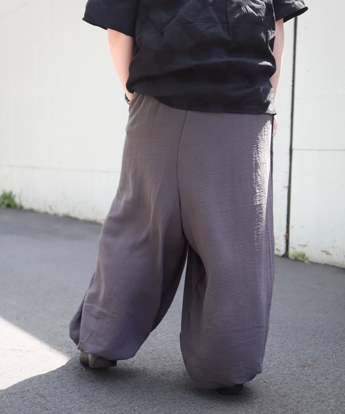 rovtski(ロフトスキー)の「ポリアラジンパンツ(その他パンツ・レディース・グレー/ブラック・FREE)」の13枚目の写真