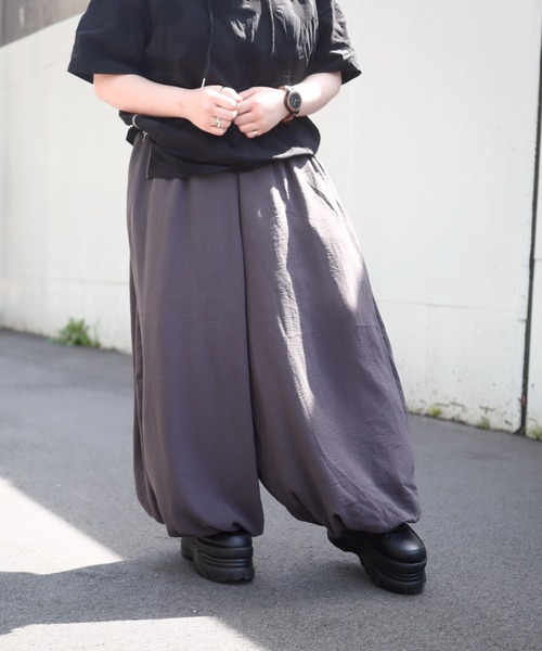 rovtski(ロフトスキー)の「ポリアラジンパンツ(その他パンツ・レディース・グレー/ブラック・FREE)」の15枚目の写真