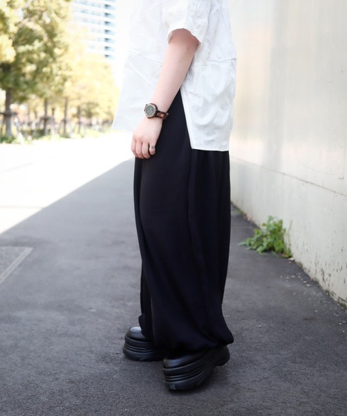 rovtski(ロフトスキー)の「ポリアラジンパンツ(その他パンツ・レディース・グレー/ブラック・FREE)」の12枚目の写真