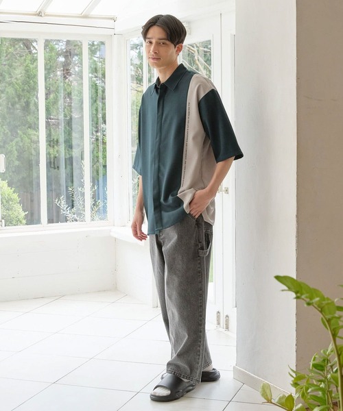 LAKOLE（ラコレ）の「ケミカルデニムペインターパンツ / 111922（デニムパンツ・メンズ・ライトブルー/チャコール・SMALL/MEDIUM/LARGE）」の3枚目の写真