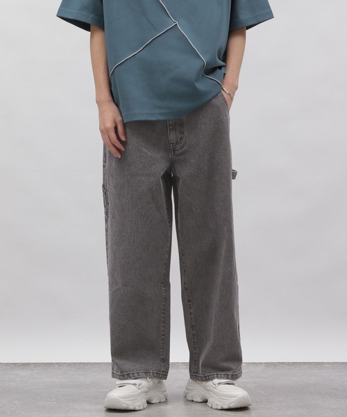 LAKOLE（ラコレ）の「ケミカルデニムペインターパンツ / 111922（デニムパンツ・メンズ・ライトブルー/チャコール・SMALL/MEDIUM/LARGE）」の8枚目の写真