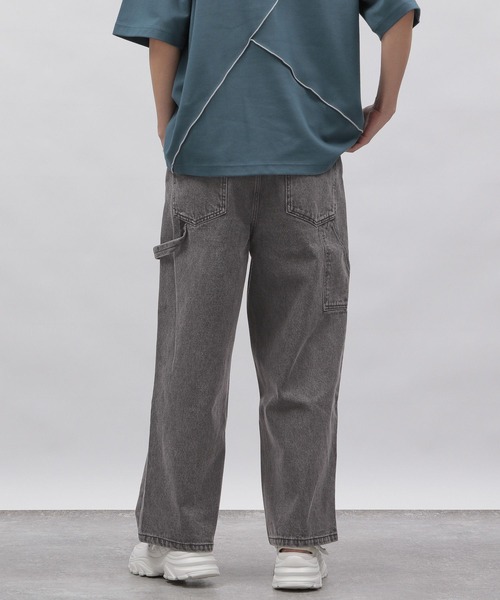LAKOLE（ラコレ）の「ケミカルデニムペインターパンツ / 111922（デニムパンツ・メンズ・ライトブルー/チャコール・SMALL/MEDIUM/LARGE）」の10枚目の写真