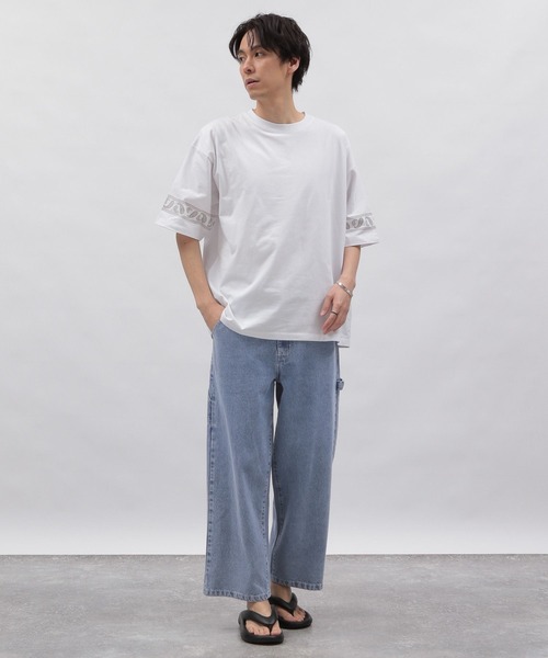 LAKOLE（ラコレ）の「ケミカルデニムペインターパンツ / 111922（デニムパンツ・メンズ・ライトブルー/チャコール・SMALL/MEDIUM/LARGE）」の11枚目の写真