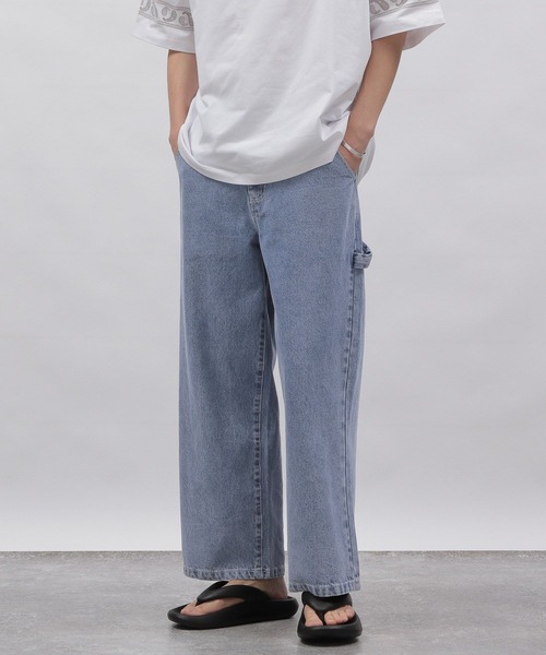 LAKOLE（ラコレ）の「ケミカルデニムペインターパンツ / 111922（デニムパンツ・メンズ・ライトブルー/チャコール・SMALL/MEDIUM/LARGE）」の12枚目の写真