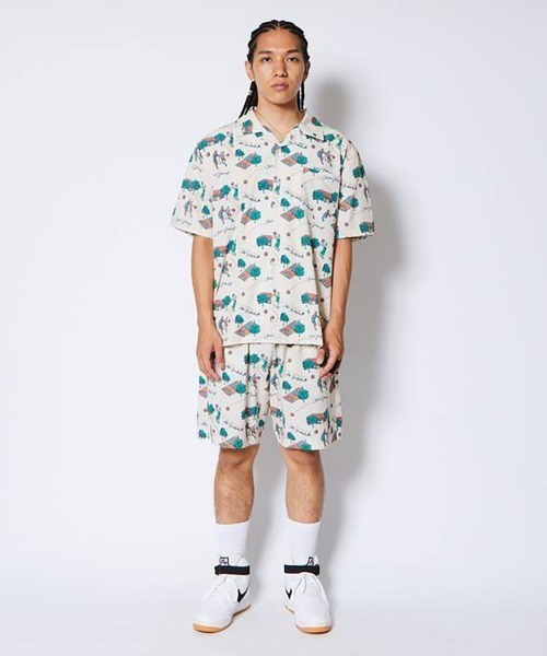 AKTR（アクター）の「AKTR ALOHA 6.5-INCH SHORTS（アクター アロハ 6.5インチ ショーツ）（その他パンツ・メンズ・ネイビー/ベージュ系・MEDIUM/LARGE/X-LARGE/XX-LARGE）」の7枚目の写真