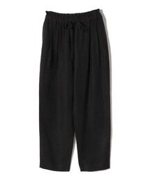 SHIPS Primary Navy Label:麻 レーヨン イージー パンツ