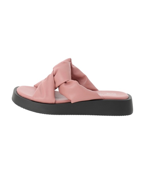 earth music&ecology(アースミュージックアンドエコロジー)の「ORientalTRafficツイストパデットサンダル(サンダル・レディース・ブラック/ピンク/ホワイト・L/M/S)」の6枚目の写真