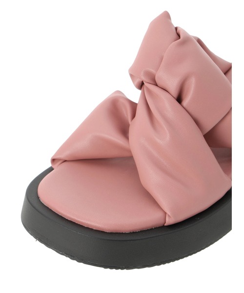 earth music&ecology(アースミュージックアンドエコロジー)の「ORientalTRafficツイストパデットサンダル(サンダル・レディース・ブラック/ピンク/ホワイト・L/M/S)」の7枚目の写真