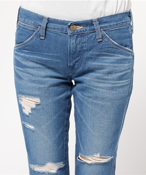 SEVENDAYS=SUNDAY(セブンデイズサンデイ)の「WRANGLER TAPERED CLASHパンツ(その他パンツ・レディース・インディゴブルー・26inch/24inch/25inch)」の5枚目の写真