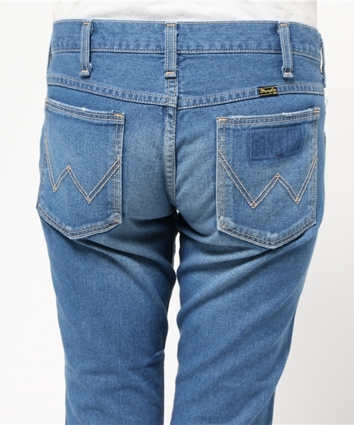 SEVENDAYS=SUNDAY(セブンデイズサンデイ)の「WRANGLER TAPERED CLASHパンツ(その他パンツ・レディース・インディゴブルー・26inch/24inch/25inch)」の6枚目の写真