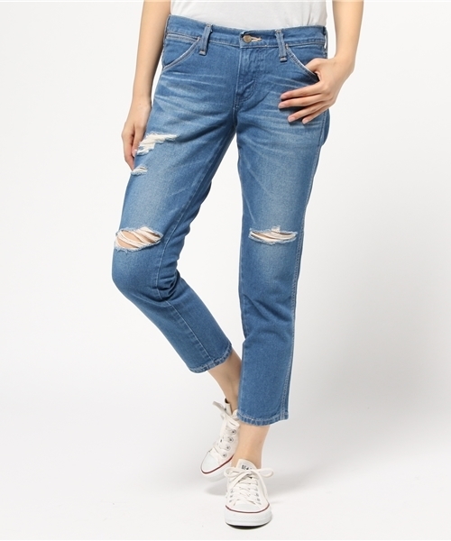 SEVENDAYS=SUNDAY(セブンデイズサンデイ)の「WRANGLER TAPERED CLASHパンツ(その他パンツ・レディース・インディゴブルー・26inch/24inch/25inch)」の14枚目の写真