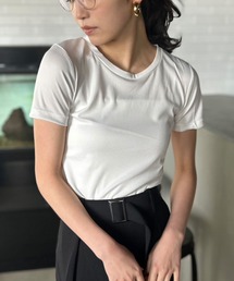 Kotoe（コトエ）の「カラー ミニT リブ タイトトップス（Tシャツ/カットソー）」