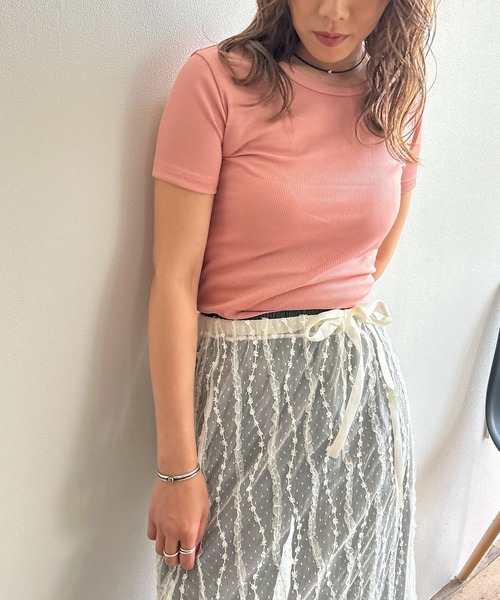 トップス ttooaa セール】肩あき変形リブトップス（Tシャツ/カットソー