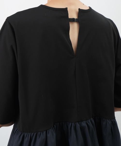 LUCA/LADY LUCK LUCA（ルカ/レディラックルカ）の「LC/LLL ペプラム切替カットソー / ペプラムデザインTee（Tシャツ/カットソー・レディース・グレイッシュベージュ/ブラック/オフホワイト・FREE）」の8枚目の写真