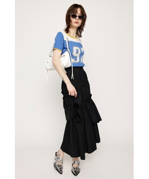 SLY（スライ）の「ASYMMETRY FRILL SK アシンメトリー フリル