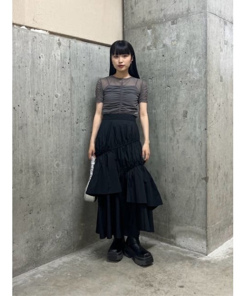 セール】ASYMMETRY FRILL SK アシンメトリー フリル スカート 