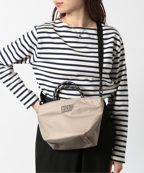 FREDRIK PACKERS（フレドリックパッカーズ）の「【FREDRIK PACKERS】MELL TOTE（ショルダーバッグ・レディース・グレイッシュベージュ/オリーブ/ブラック/グレー・FREE）」の10枚目の写真