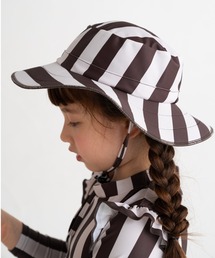FABHUG （ファブハグ）の「【UVカット・UPF50+】stripe・checkスイムハット（ハット）」