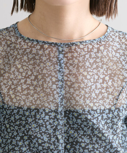 mystic（ミスティック）の「花柄シアーブラウス（シャツ/ブラウス