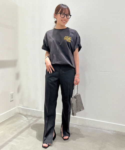 Russell Athletic（ラッセルアスレティック）の「【RUSSELL ATHLETIC/ラッセル・アスレティック】別注 print T-sh（Tシャツ/カットソー・レディース・ホワイト/ブラック系その他・FREE）」の13枚目の写真