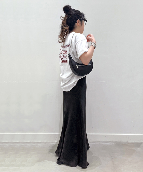 Russell Athletic（ラッセルアスレティック）の「【RUSSELL ATHLETIC/ラッセル・アスレティック】別注 print T-sh（Tシャツ/カットソー・レディース・ホワイト/ブラック系その他・FREE）」の22枚目の写真