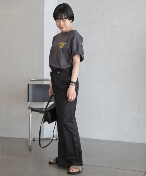 Russell Athletic（ラッセルアスレティック）の「【RUSSELL ATHLETIC/ラッセル・アスレティック】別注 print T-sh（Tシャツ/カットソー・レディース・ホワイト/ブラック系その他・FREE）」の8枚目の写真