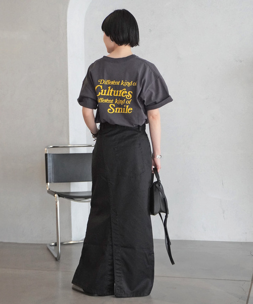 Russell Athletic（ラッセルアスレティック）の「【RUSSELL ATHLETIC/ラッセル・アスレティック】別注 print T-sh（Tシャツ/カットソー・レディース・ホワイト/ブラック系その他・FREE）」の9枚目の写真