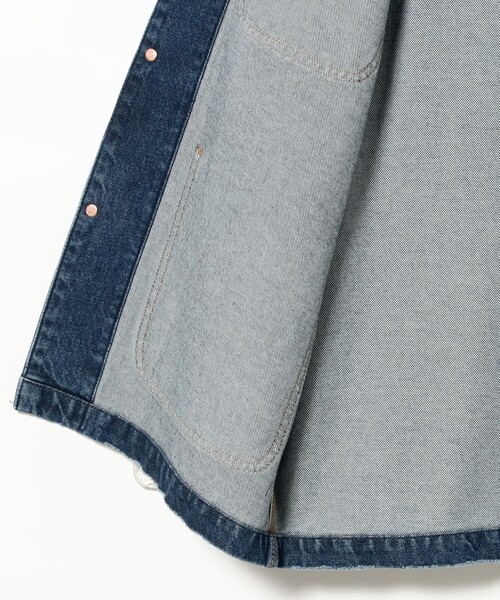 BEAMS（ビームス）の「ルーズ デニム カバーオール ジャケット