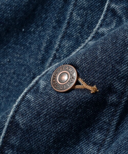 BEAMS（ビームス）の「ルーズ デニム カバーオール ジャケット（デニムジャケット・メンズ・インディゴブルー/ブラック・XL/L/M/S）」の18枚目の写真