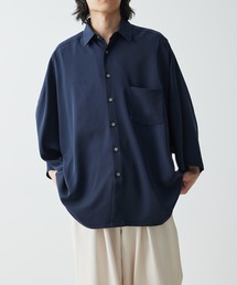【ZOZO限定】ドルマン ハーフスリーブ ルーズビッグ レギュラーカラー シャツ / ユニセックス 《Made By ZOZO》