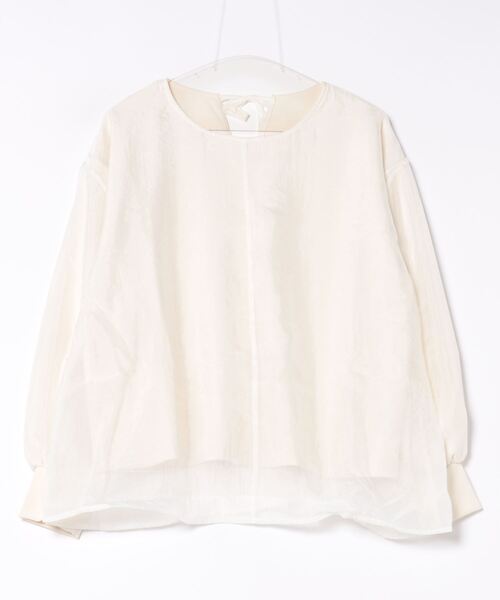 STYLEBLOCK(スタイルブロック)の「バックりぼんレイヤードプルオーバー(Tシャツ/カットソー・レディース・アイボリー/ブラック/ベージュ・FREE)」の10枚目の写真