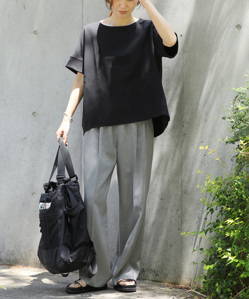 JOURNAL STANDARD relume（ジャーナルスタンダード　レリューム）の「《追加3》ADDICTポンチクルーネックタックプルオーバー（Tシャツ/カットソー・レディース・ブラック/ベージュ/ホワイト/チャコールグレー・FREE）」の11枚目の写真