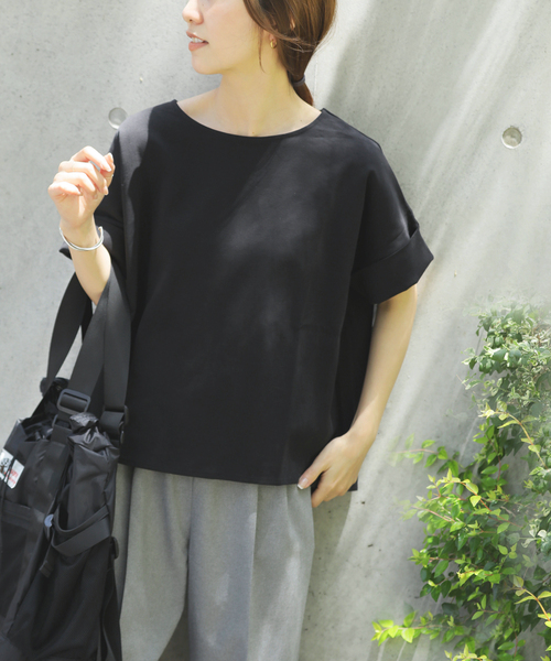 JOURNAL STANDARD relume（ジャーナルスタンダード　レリューム）の「《追加3》ADDICTポンチクルーネックタックプルオーバー（Tシャツ/カットソー・レディース・ブラック/ベージュ/ホワイト/チャコールグレー・FREE）」の13枚目の写真