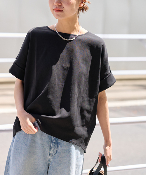 JOURNAL STANDARD relume（ジャーナルスタンダード　レリューム）の「《追加3》ADDICTポンチクルーネックタックプルオーバー（Tシャツ/カットソー・レディース・ブラック/ベージュ/ホワイト/チャコールグレー・FREE）」の18枚目の写真